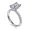 Winslow - 14K White Gold Emerald Cut Diamond Engagement Ring - 0.35 ct