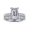 Winslow - 14K White Gold Emerald Cut Diamond Engagement Ring - 0.35 ct