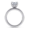 Bassia - 14K White Gold Emerald Cut Diamond Engagement Ring - 1.14 ct