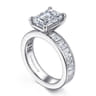 Bassia - 14K White Gold Emerald Cut Diamond Engagement Ring - 1.14 ct