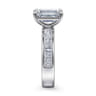 Bassia - 14K White Gold Emerald Cut Diamond Engagement Ring - 1.14 ct