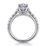 Piper - 14K White Gold Marquise Shape Diamond Engagement Ring - 0.77 ct