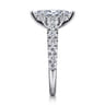 Piper - 14K White Gold Marquise Shape Diamond Engagement Ring - 0.77 ct