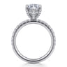 Amira - 14K White Gold Marquise Cut Diamond Engagement Ring - 0.65 ct