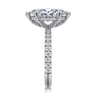 Amira - 14K White Gold Marquise Cut Diamond Engagement Ring - 0.65 ct