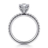 Amira - 14K White Gold Marquise Shape Diamond Engagement Ring - 0.53 ct