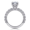 Brosnan - 14K White Gold Marquise Shape Diamond Engagement Ring - 1.1 ct