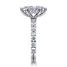Brosnan - 14K White Gold Marquise Shape Diamond Engagement Ring - 1.1 ct
