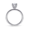 Ulani - 14K White Gold Marquise Diamond Engagement Ring - 0.31 ct