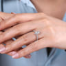 Ulani - 14K White Gold Marquise Diamond Engagement Ring - 0.31 ct