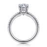 Broderick - 14K White Gold Marquise Shape Diamond Engagement Ring - 0.3 ct