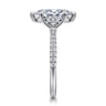 Broderick - 14K White Gold Marquise Shape Diamond Engagement Ring - 0.3 ct
