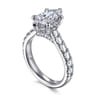 Sarita - 14K White Gold Marquise Shape Diamond Engagement Ring - 1 ct