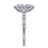 Juliet - 14K White Gold Marquise Shape Diamond Engagement Ring - 0.47 ct