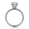Stasia - 14K White Gold Marquise Shape Diamond Engagement Ring - 0.23 ct
