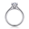 Aline - 14K White Gold Marquise Shape Diamond Engagement Ring - 0.3 ct
