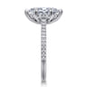 Aline - 14K White Gold Marquise Shape Diamond Engagement Ring - 0.3 ct