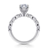 Lanna - 14K White Gold Marquise Shape Diamond Engagement Ring - 0.25 ct