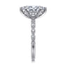 Lanna - 14K White Gold Marquise Shape Diamond Engagement Ring - 0.25 ct