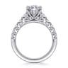 Emberlie - 14K White Gold Marquise Shape Diamond Engagement Ring - 0.5 ct