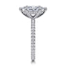 Alisa - 14K White Gold Marquise Shape Diamond Engagement Ring - 0.55 ct