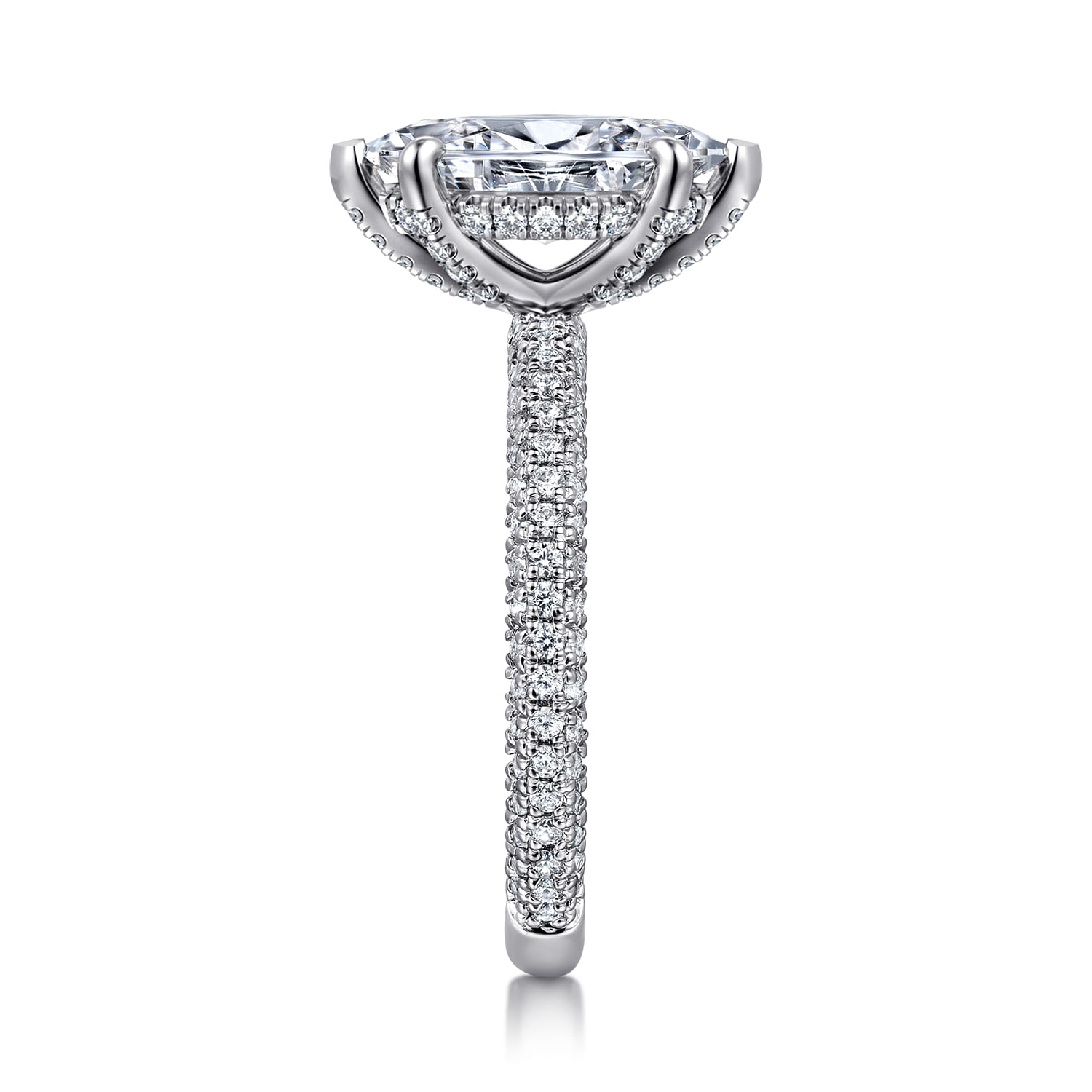 Alinna - 14K White Gold Marquise Shape Diamond Engagement Ring - 0.7 ct - Shot 4