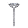 Alinna - 14K White Gold Marquise Shape Diamond Engagement Ring - 0.7 ct