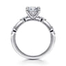 Marline - 14K White Gold Gold Marquise Shape Diamond Engagement Ring - 0.15 ct