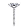 Perry - 14K White Gold Marquise Shape Diamond Engagement Ring - 0.3 ct
