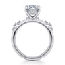 Jaelyn - 14K White Gold Marquise Shape Diamond Engagement Ring - 0.18 ct