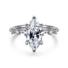 Joplin - 14K White Gold Marquise Shape Diamond Engagement Ring - 0.17 ct