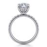 Winslow - 14K White Gold Marquise Shape Diamond Engagement Ring - 0.38 ct
