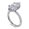 Winslow - 14K White Gold Marquise Shape Diamond Engagement Ring - 0.35 ct