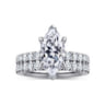 Winslow - 14K White Gold Marquise Shape Diamond Engagement Ring - 0.5 ct