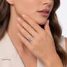 Winslow - 14K White Gold Marquise Shape Diamond Engagement Ring - 0.5 ct