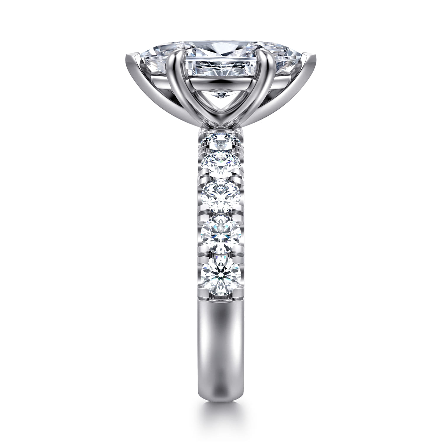 Winslow - 14K White Gold Marquise Shape Diamond Engagement Ring - 1 ct - Shot 5