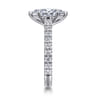 Luciole - 14K White Gold Marquise Shape Diamond Engagement Ring - 0.6 ct