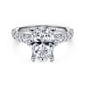 Taylor - 14K White Gold Oval Diamond Engagement Ring - 0.95 ct