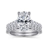 Taylor - 14K White Gold Oval Diamond Engagement Ring - 0.95 ct