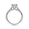 Reed - 14K White Gold Oval Diamond Engagement Ring - 0.25 ct