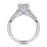Reed - 14K White Gold Oval Diamond Engagement Ring - 0.25 ct