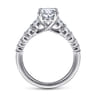 Reed - 14K White Gold Oval Diamond Engagement Ring - 0.75 ct