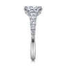 Reed - 14K White Gold Oval Diamond Engagement Ring - 0.75 ct