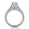 Piper - 14K White Gold Oval Diamond Engagement Ring - 0.78 ct