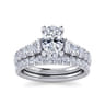 Piper - 14K White Gold Oval Diamond Engagement Ring - 0.78 ct