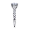 Piper - 14K White Gold Oval Diamond Engagement Ring - 0.78 ct