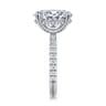 Amira - 14K White Gold Oval Diamond Engagement Ring - 0.6 ct