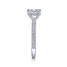 Amira - 14K White Gold Oval Diamond Engagement Ring - 0.5 ct