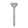 Amira - 14K White Gold Oval Diamond Engagement Ring - 0.52 ct