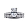 Ulani - 14K White Gold Oval Diamond Engagement Ring - 0.52 ct